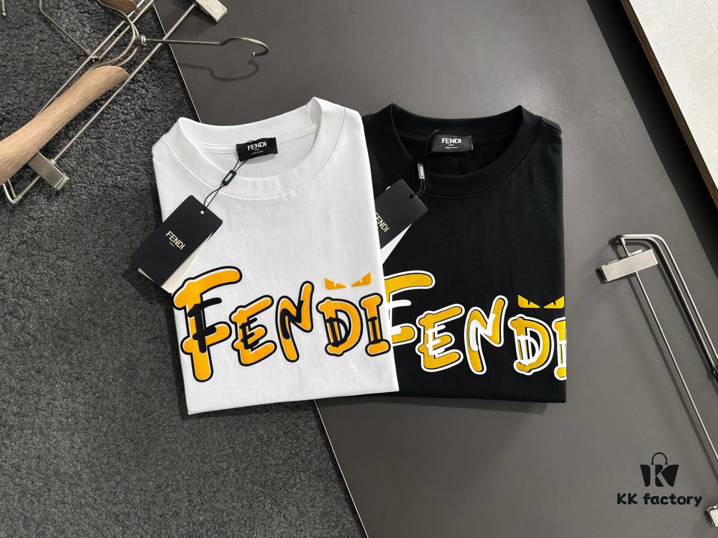 FD 2025SS Spring Summer Newest Round Neck Fashion Short Sleeve T-Shirt, Official Website Synchronized, Cabinet Pure Cotton Fabric! Skin-Friendly Comfortable, Timeless and Easy to Wear, Classic Minimalist Logo Design, Original Factory Craftsmanship Meticulous, Essential Item for Stylish Men