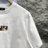 FENDI* Fendi Candy-Colored Embroidered Short Sleeve T-Shirt