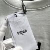FENDI* Fendi Candy-Colored Embroidered Short Sleeve T-Shirt
