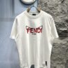 FENDI Fluorescent Letter Print Short-Sleeve T-Shirt
