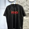 FENDI Fluorescent Logo Print Short Sleeve T-Shirt
