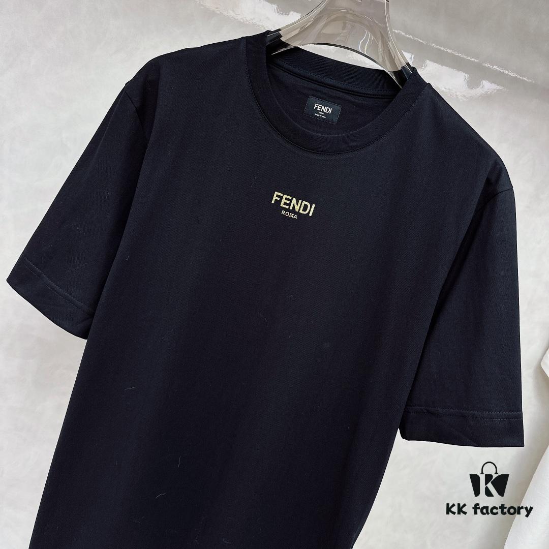 Fendi 2025 SS New Arrival Short Sleeve T-Shirt, Stylish and Minimalist Design