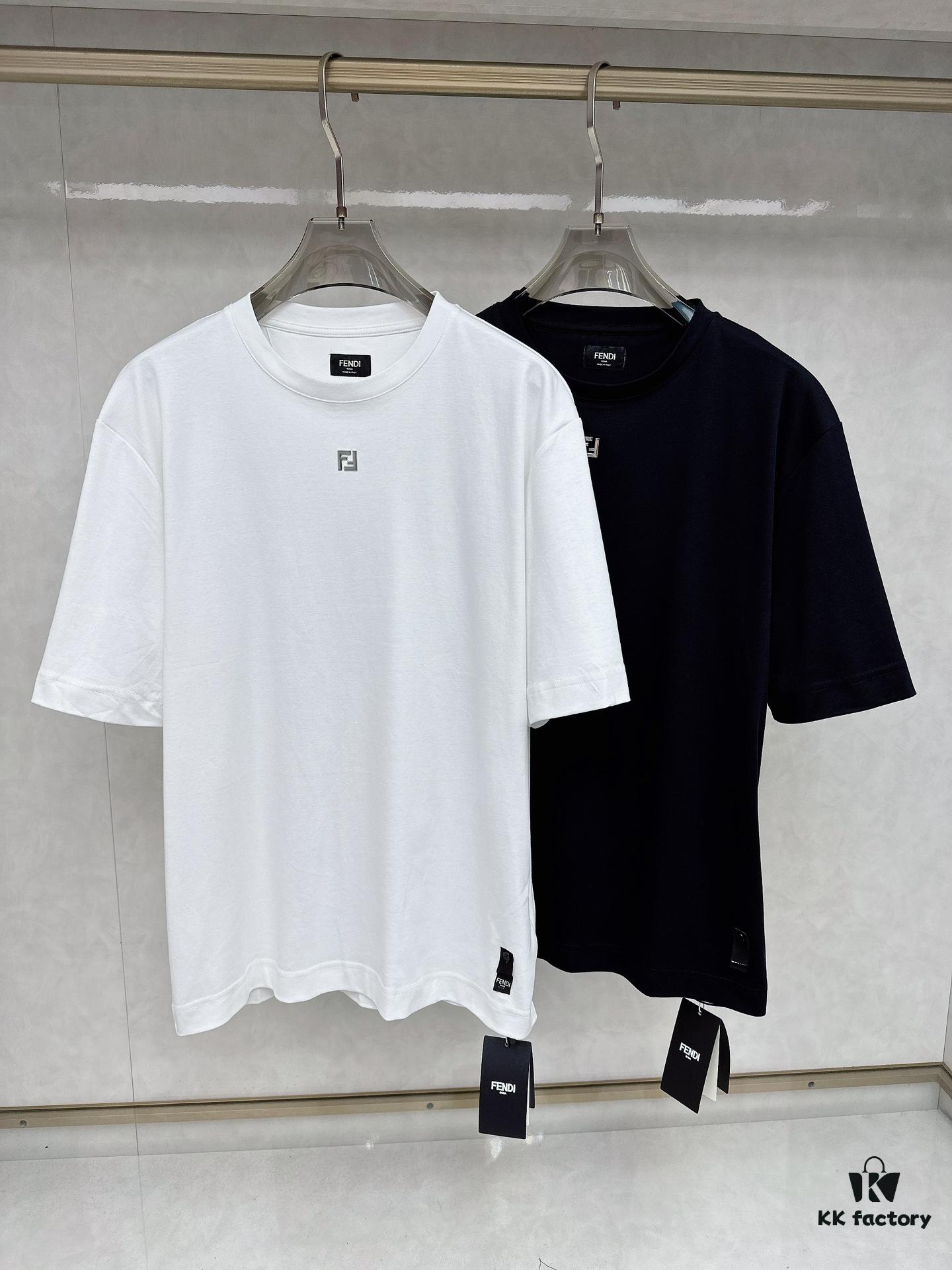 FENDI FENDI Metal FF Short Sleeve T-Shirt