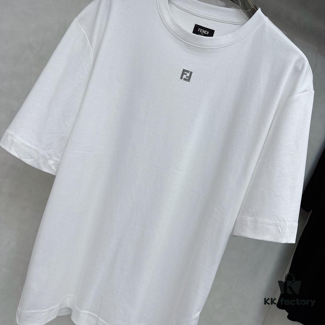 FENDI FENDI Metal FF Short Sleeve T-Shirt