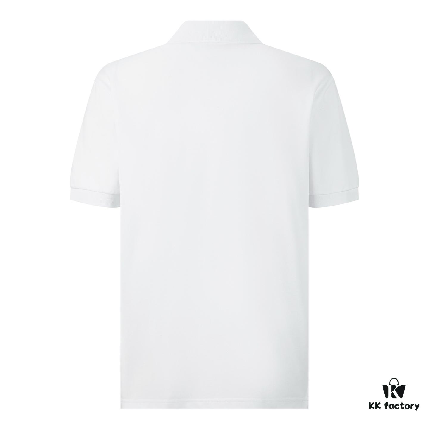 FENDI FF Logo Embossed Knit Polo Shirt with Metal Hardware