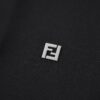 FENDI FF Logo Embossed Knit Polo Shirt