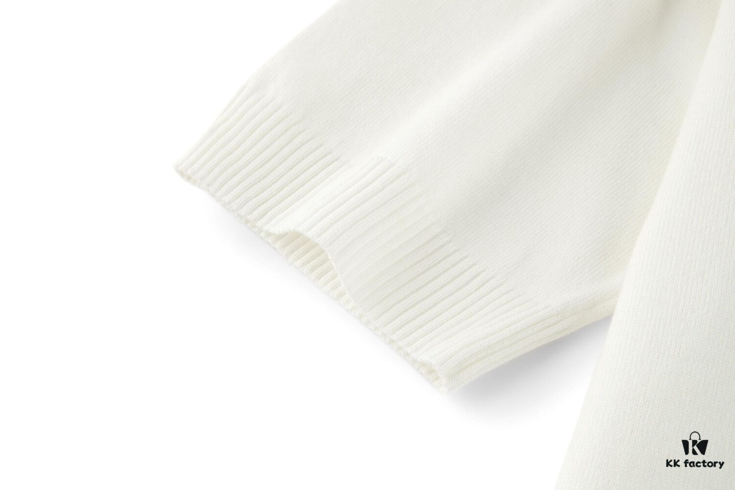 FENDI FF Logo Cotton-Wool Knit Short Sleeve Sweater