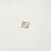 FENDI FF Logo Cotton-Wool Knit Short Sleeve Sweater