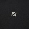 FENDI FF Logo Cotton-Wool Knit Short Sleeve Sweater