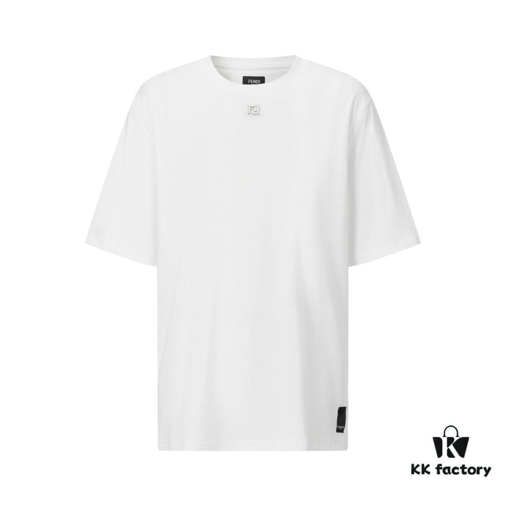FENDI Hardware Embossed Short Sleeve T-Shirt