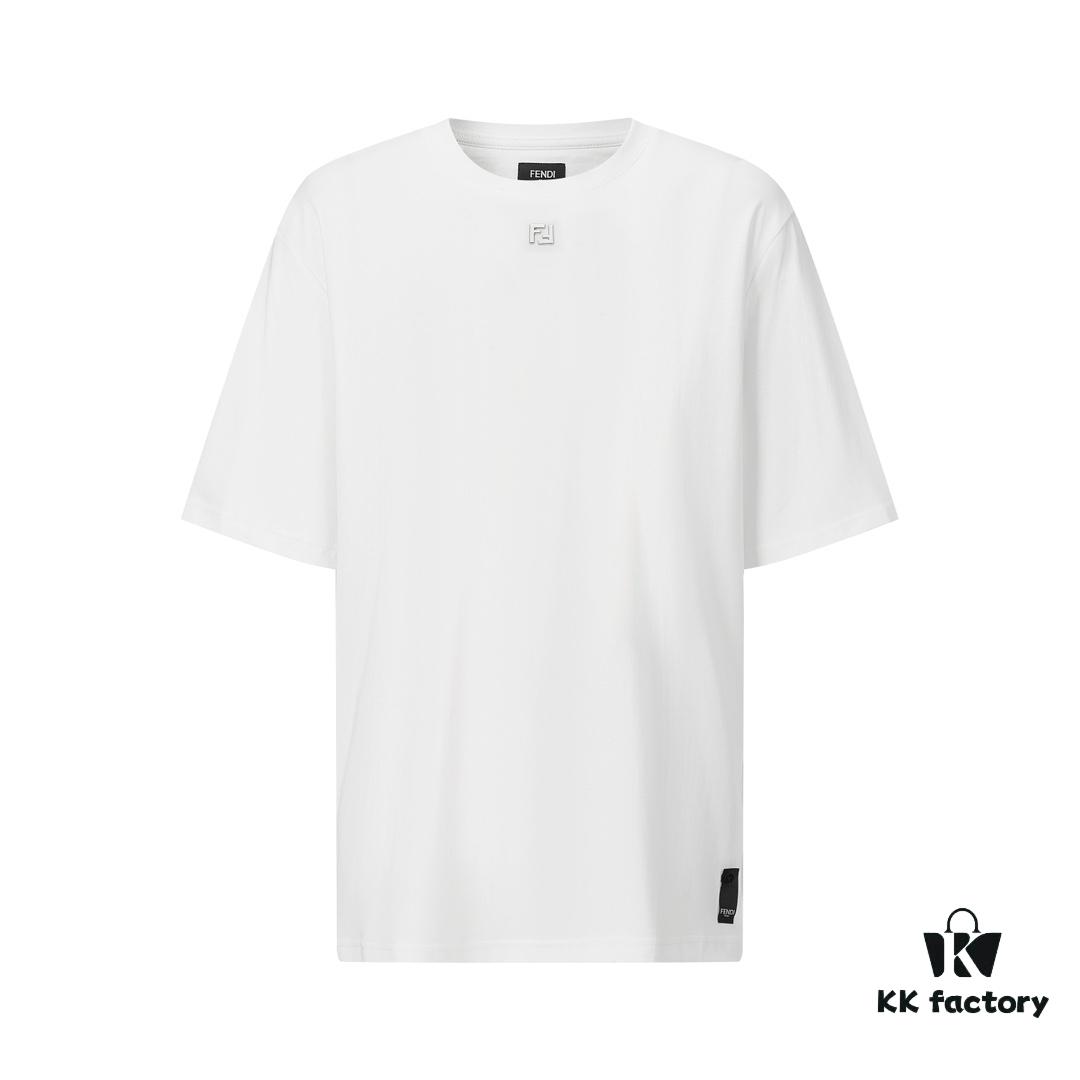 FENDI Hardware Embossed Short Sleeve T-Shirt