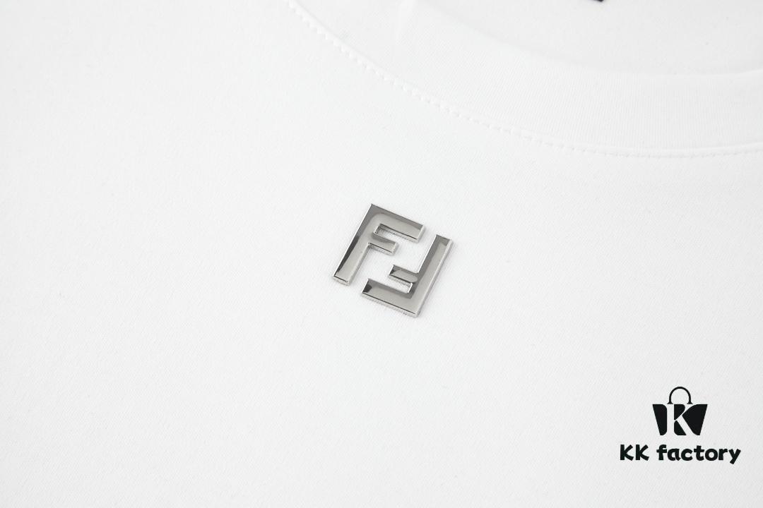 FENDI Hardware Embossed Short Sleeve T-Shirt