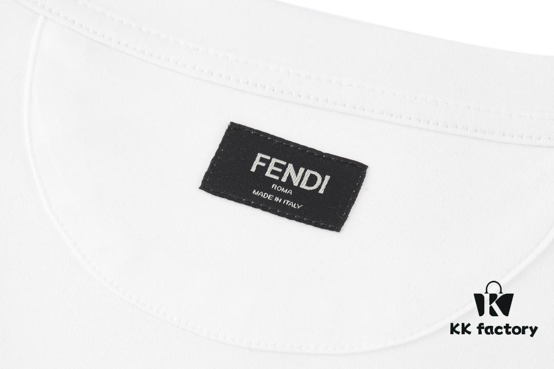 FENDI Hardware Embossed Short Sleeve T-Shirt