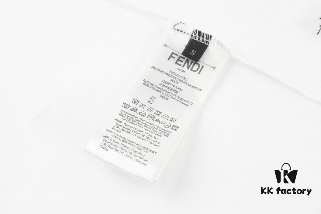 FENDI Hardware Embossed Short Sleeve T-Shirt