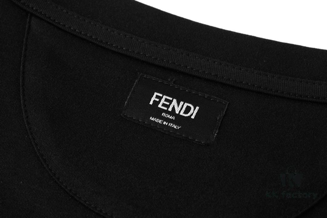 FENDI Hardware Embossed Short Sleeve T-Shirt