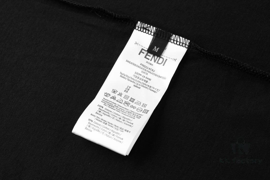 FENDI Hardware Embossed Short Sleeve T-Shirt