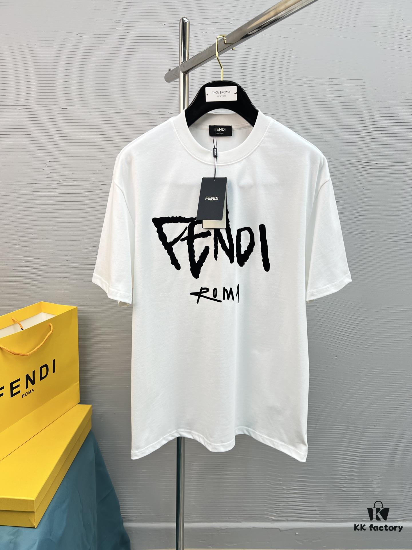 High-Quality FEND 25SS Classic Color T-Shirt New Arrival! This vibrant and youthful design is full of energy, part of the latest seasonal Teddy Bear collection. Crafted with premium 280g 100% cotton fabric for superior softness and comfort. Features high-definition, dimensionally rich printing using advanced thermal transfer technology. Perfectly pairs with jeans, chinos, or shorts, making it a must-have spring-summer staple.