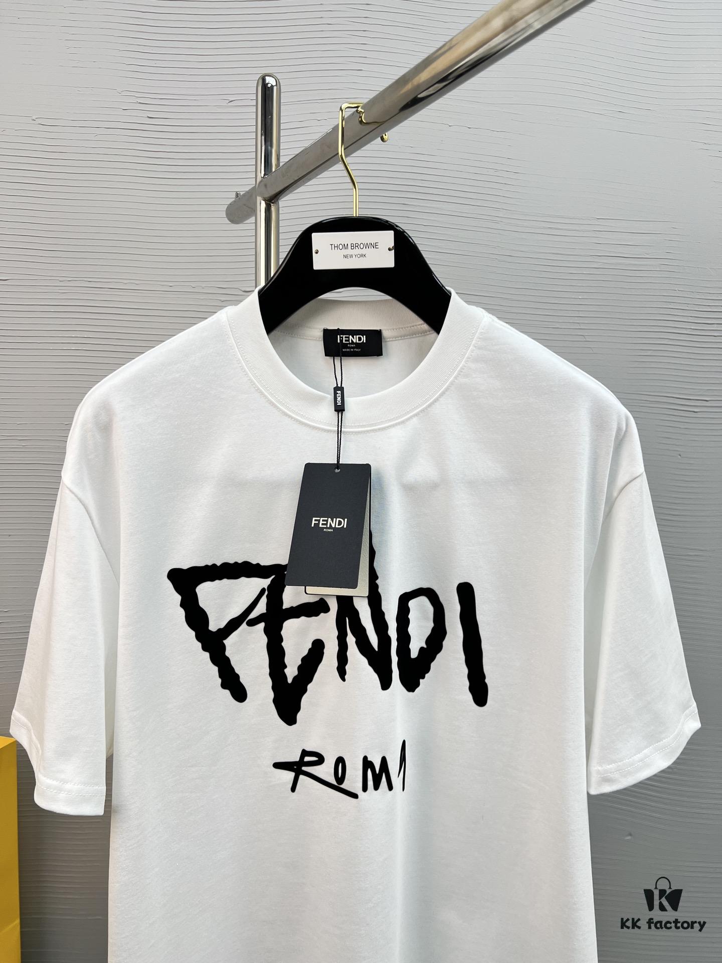 High-Quality FEND 25SS Classic Color T-Shirt New Arrival! This vibrant and youthful design is full of energy, part of the latest seasonal Teddy Bear collection. Crafted with premium 280g 100% cotton fabric for superior softness and comfort. Features high-definition, dimensionally rich printing using advanced thermal transfer technology. Perfectly pairs with jeans, chinos, or shorts, making it a must-have spring-summer staple.