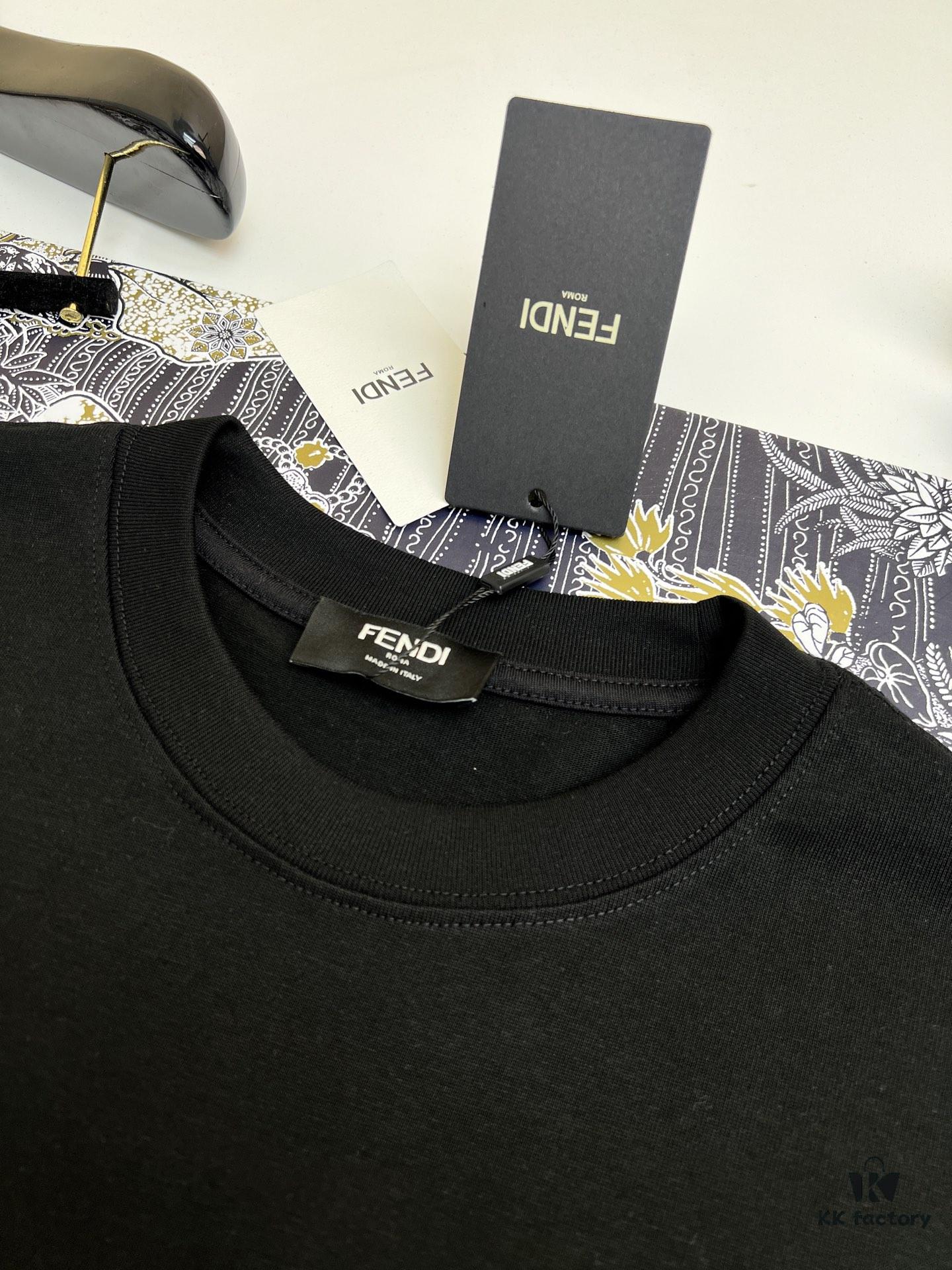 High-Quality FEND 25SS Classic Color T-Shirt New Arrival! Youthful and vibrant design, featuring the latest teddy bear series with premium-grade printing technology. Offers strong three-dimensional color transitions and is crafted from selected 280g pure cotton fabric for soft comfort. Perfectly matches jeans, chinos, or shorts, ideal for spring and summer wear.