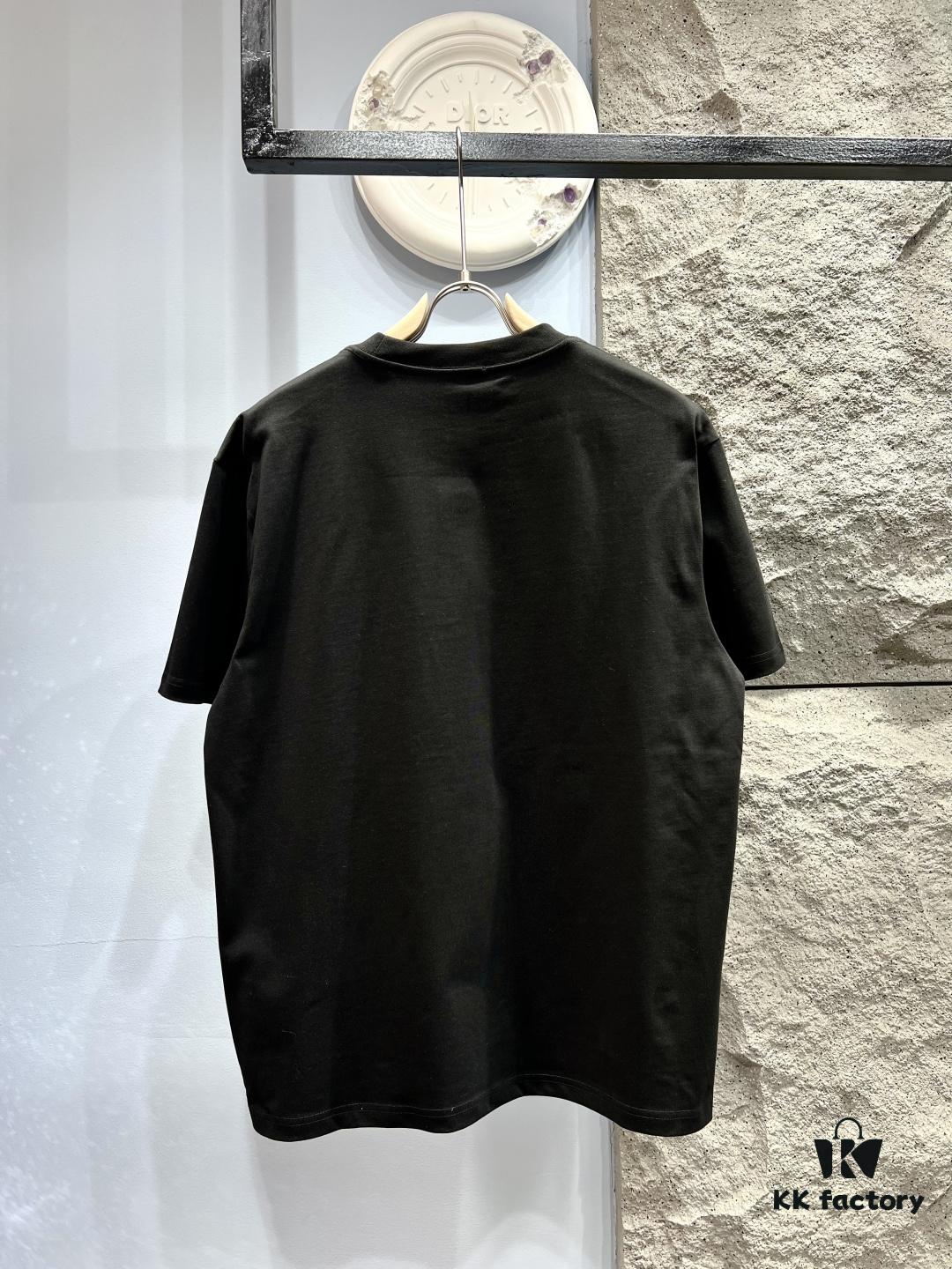 FENDI Logo-Embroidered Webbing Flag Short Sleeve T-Shirt