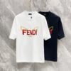 FENDI 25SS Spring Collection Classic New Arrival T-Shirt! Made from 260g high-weight pure cotton fabric for exceptional comfort. Featuring a minimalist design with a modern, stylish edge. Slightly oversized fit offers a relaxed, versatile silhouette perfect for various occasions. Ideal for shopping, gatherings, or casual wear, this T-shirt adds a touch of fashion and personality to your look.