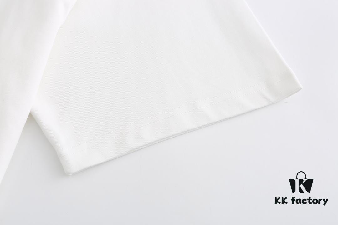 FENDI 2025 Fall Spring/Summer Collection Monster Eye Short Sleeve T-Shirt Premium Quality Limited Edition, Custom Woven 270G 32-Count Double-Yarn Pure Cotton Fabric, Relaxed Fit Unisex Design