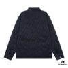 FENDI FEND Heavyweight Denim Jacket Coat Shirt Style Custom Woven Fabric with FF Jacquard Towel-Letter Embellishment High Aesthetic and Exquisite Craftsmanship