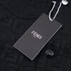 FENDI FEND Heavyweight Denim Jacket Coat Shirt Style Custom Woven Fabric with FF Jacquard Towel-Letter Embellishment High Aesthetic and Exquisite Craftsmanship