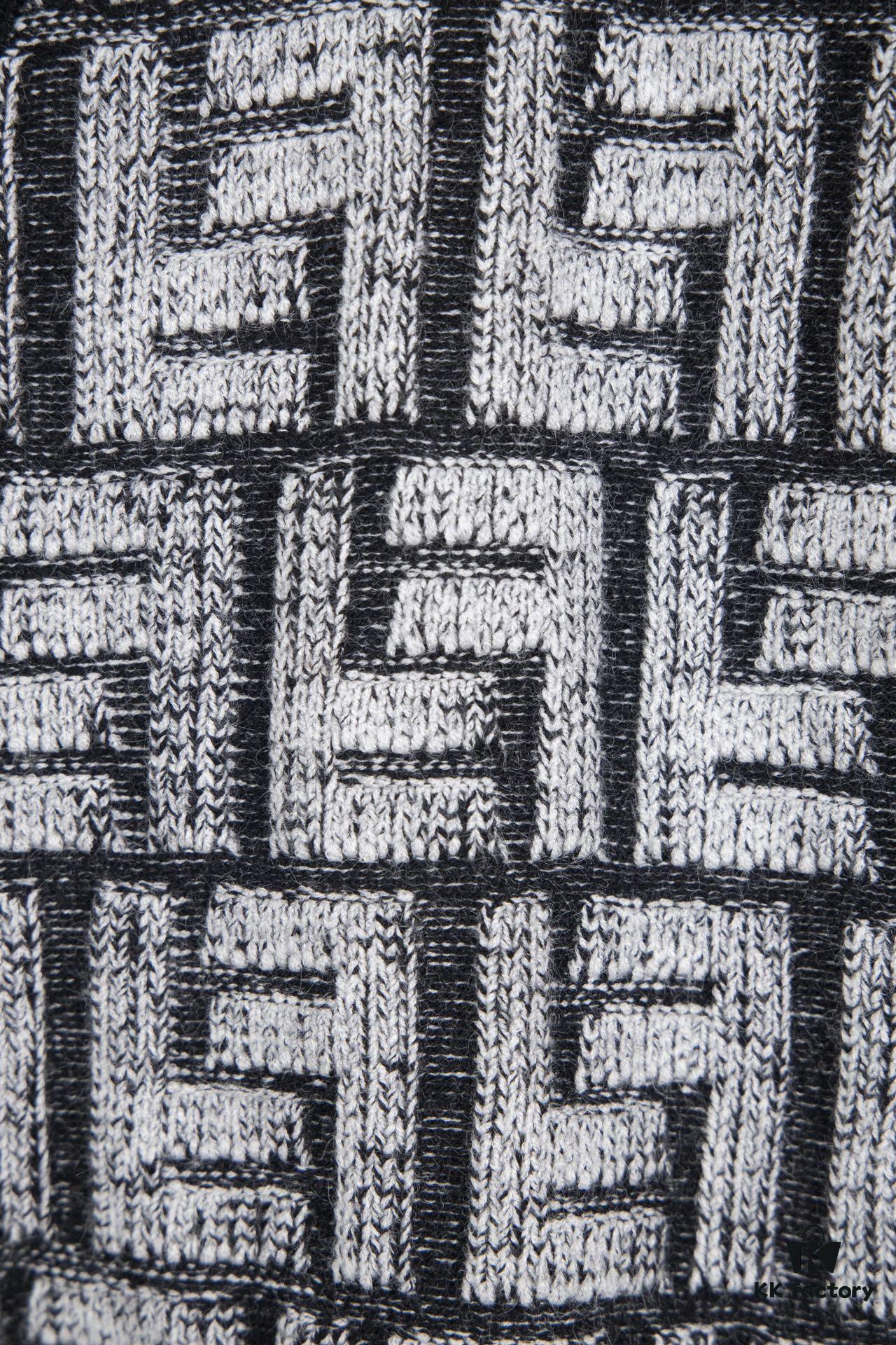 Fedi 24 Full Print Embossed Knit Cardigan - Stylish, Soft and Comfortable with Exquisite Craftsmanship