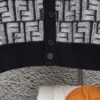Fedi 24 Full Print Embossed Knit Cardigan - Stylish, Soft and Comfortable with Exquisite Craftsmanship