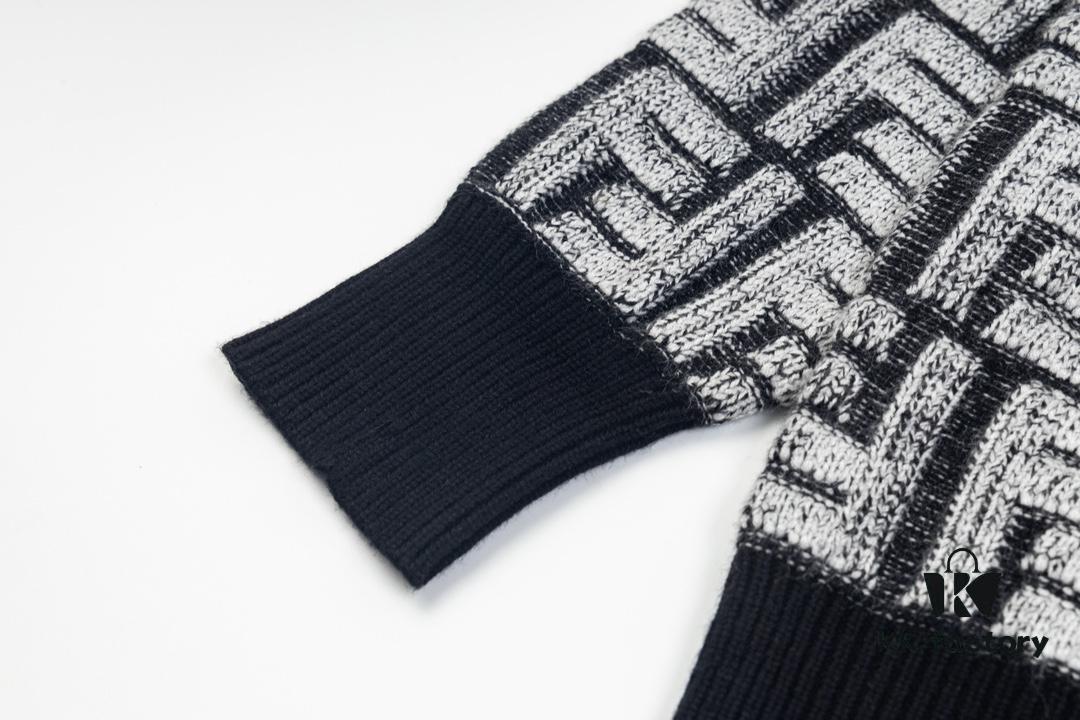 Fedi 24 New All-Over Print Textured Cardigan, Stylish and Versatile, Premium Craftsmanship, Soft and Comfortable to Touch, Non-Pilling, Skin-Friendly, Exquisite Fit and Design, Highly Recommended