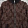2023 New Arrival Fendi Knit Zip-Up Jacket, Exclusive Design, Distinctive Jacquard Texture with Clear Dimensional Contrast, Exceptionally Stylish, Pairs Effortlessly with Any Outfit