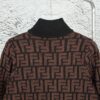 2023 New Arrival Fendi Knit Zip-Up Jacket, Exclusive Design, Distinctive Jacquard Texture with Clear Dimensional Contrast, Exceptionally Stylish, Pairs Effortlessly with Any Outfit