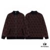 2023 New Arrival Fendi Knit Zip-Up Jacket, Exclusive Design with Unique Jacquard Texture, Soft and Comfortable Fabric, Anti-Pilling, Non-Irritating, Perfect Fit and High Aesthetic Appeal