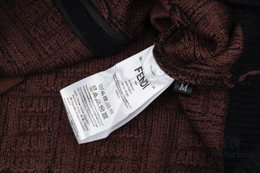 2023 New Arrival Fendi Knit Zip-Up Jacket, Exclusive Design with Unique Jacquard Texture, Soft and Comfortable Fabric, Anti-Pilling, Non-Irritating, Perfect Fit and High Aesthetic Appeal