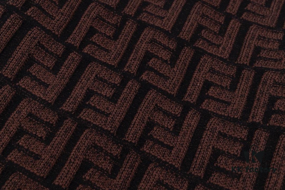 2023 New Arrival Fendi Knit Zip-Up Jacket, Exclusive Design with Unique Jacquard Texture, Soft and Comfortable Fabric, Anti-Pilling, Non-Irritating, Perfect Fit and High Aesthetic Appeal