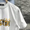 FENDI Rainbow Print Logo Short Sleeve T-Shirt