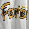 FENDI Rainbow Print Logo Short Sleeve T-Shirt
