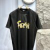 FENDI Rainbow Print Logo Short Sleeve T-Shirt
