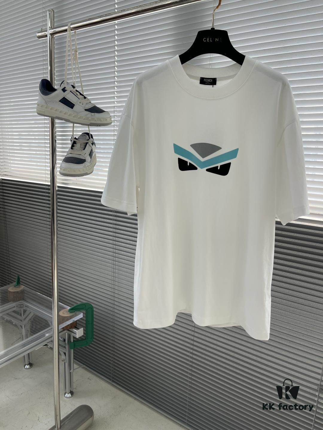 FEND 2025 SS New Arrival Short Sleeve T-Shirt, Fashionable and Stylish Design, Minimalist Versatile Cut