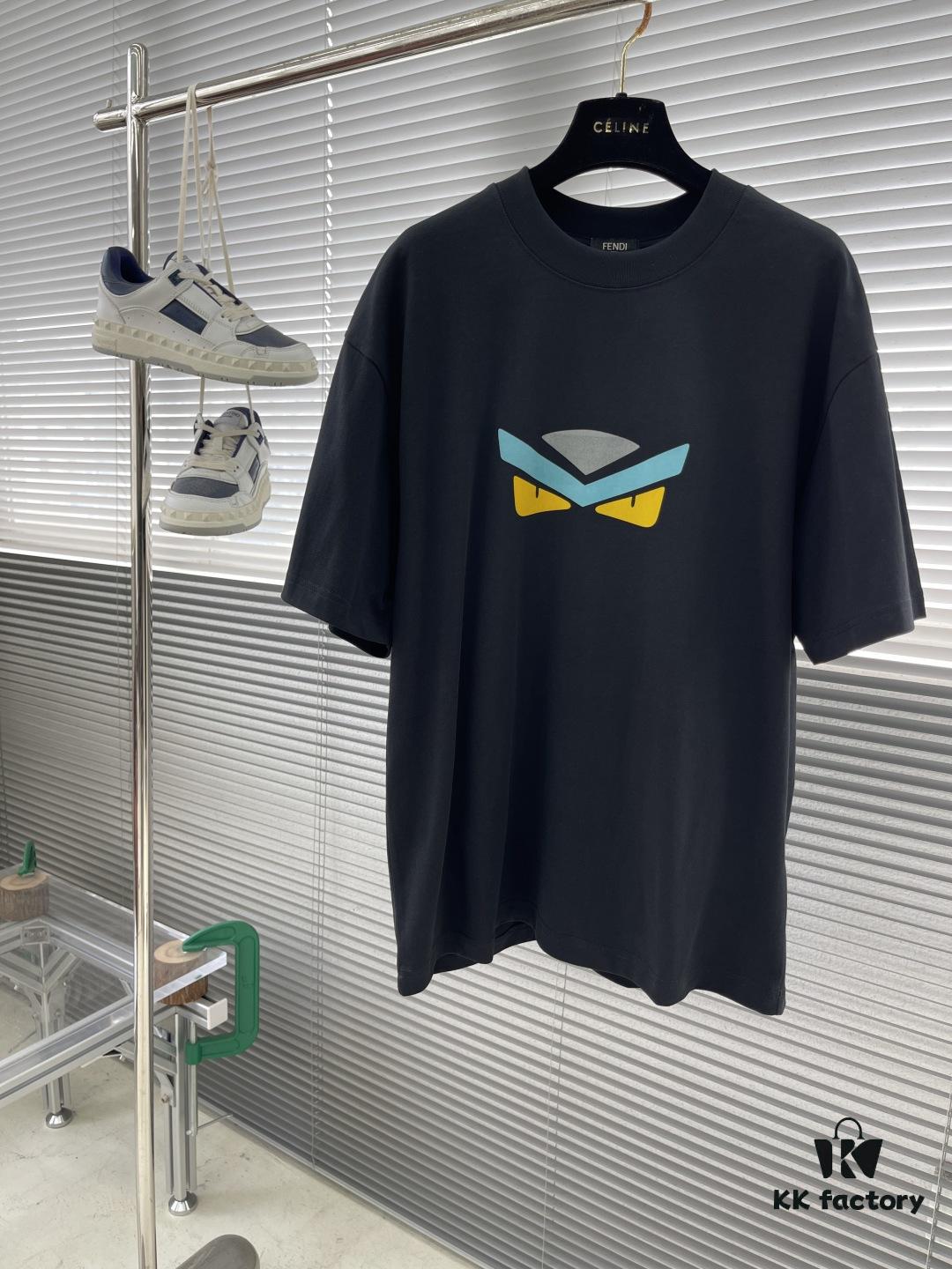 FEND 2025SS New Arrival Short Sleeve T-Shirt, Stylish and Minimalist Design, Classic Brand Logo, Comfortable Wear with Refined Craftsmanship