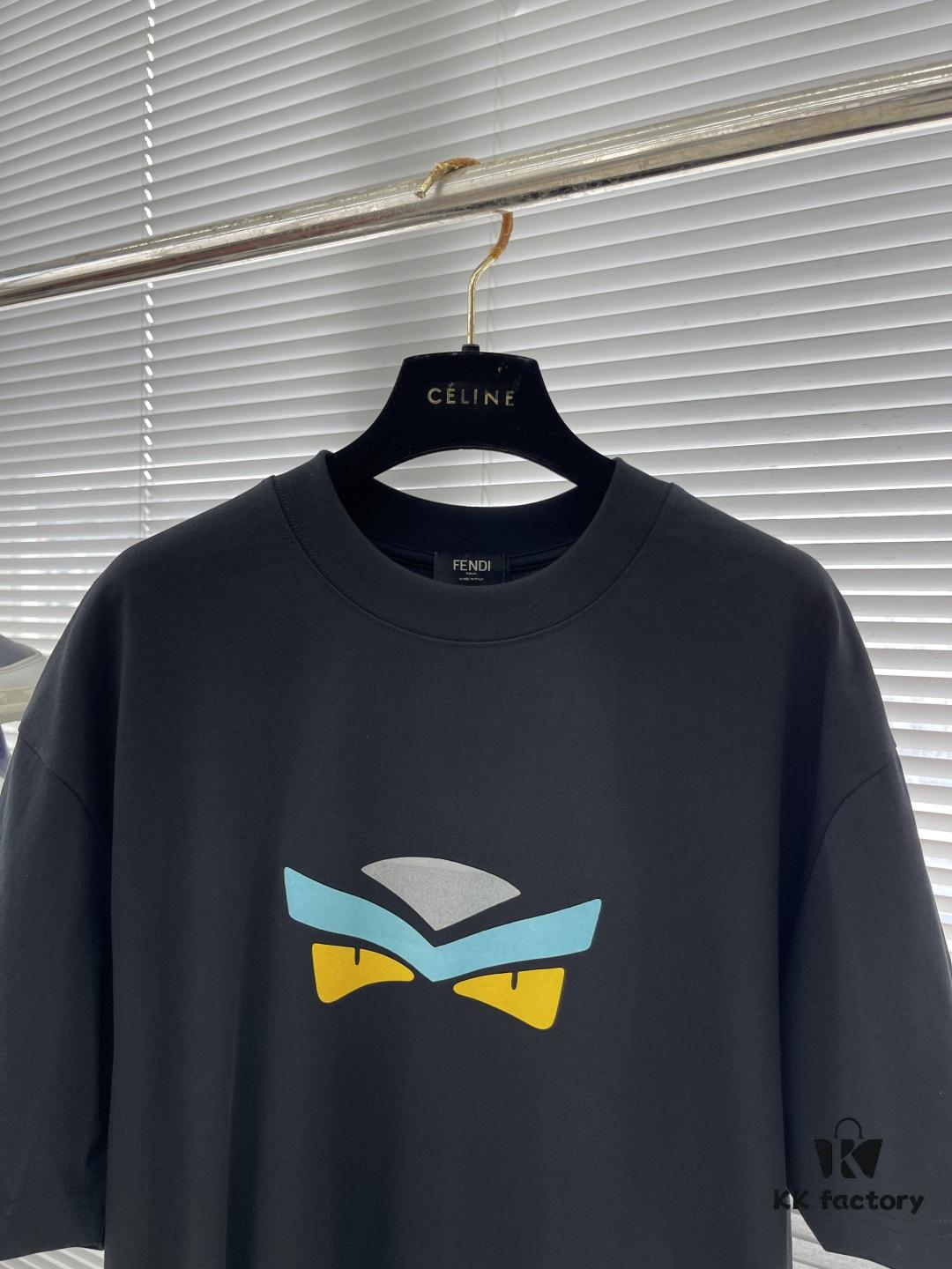 FEND 2025SS New Arrival Short Sleeve T-Shirt, Stylish and Minimalist Design, Classic Brand Logo, Comfortable Wear with Refined Craftsmanship