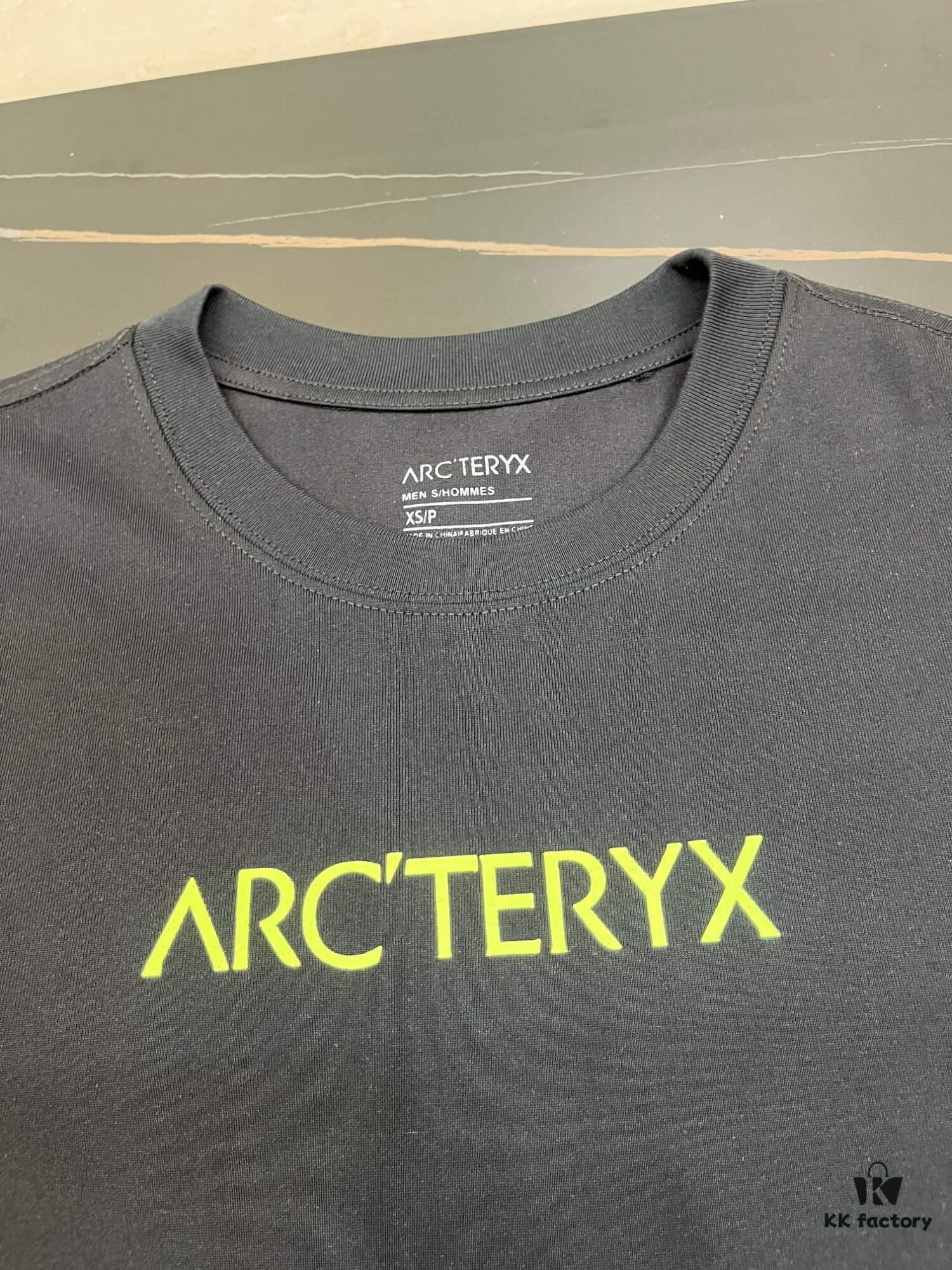 Ayc Teryx Arc'teryx 2025 FW Junior Bird Logo Premium Print Short Sleeve T-Shirt, 280g Pure Cotton Double Yarn Fabric, Soft and Comfortable Wear, Custom Rib Knit Collar Dyed in Same Dye Batch, Full Trims with Three Labels, Unisex Design, High-Version Comparable at Will