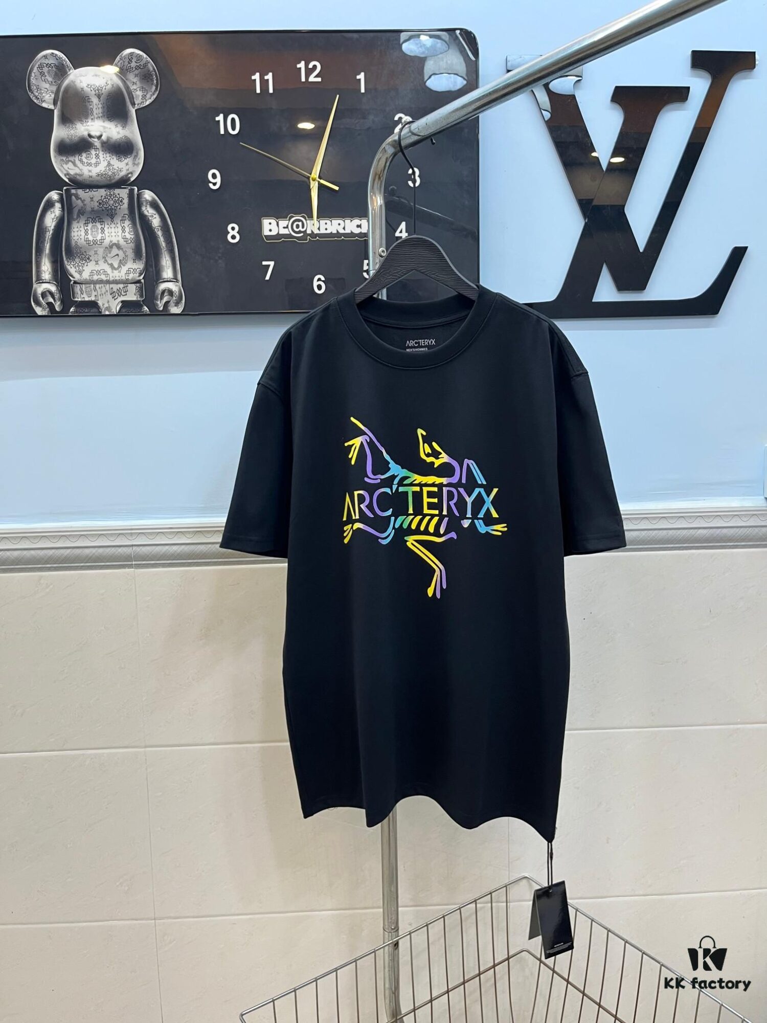 Ayc Teryx Arc'teryx 2025 FW Junior Bird Logo Premium Print Short Sleeve Tee, 280g Double Cotton Fabric, Soft and Comfortable Wear, Custom Ribbed Collar Dyed in Same Dye Bath, Full Three Labels, Unisex Design, High Version for Comparison