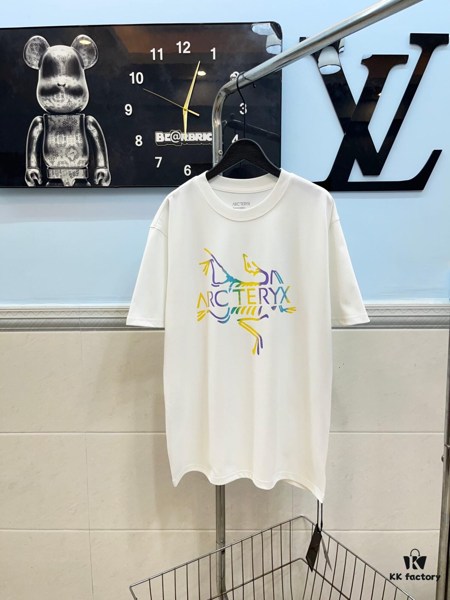 Ayc Teryx Arc'teryx 2025 FW Junior Bird Logo Premium Print Short Sleeve Tee, 280g Double Cotton Fabric, Soft and Comfortable Wear, Custom Ribbed Collar Dyed in Same Dye Bath, Full Three Labels, Unisex Design, High Version for Comparison