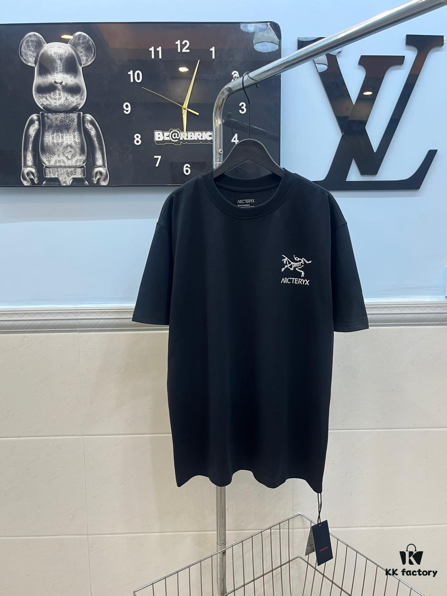 Ayc Teryx Arc'teryx 2025 FW Junior Bird Logo Premium Print Short Sleeve T-Shirt, 280g Pure Cotton Double-Yarn Fabric, Soft and Comfortable Fit, Custom Rib Knit with Matching Dye, Full Trims, Unisex Design, High-Version Comparable