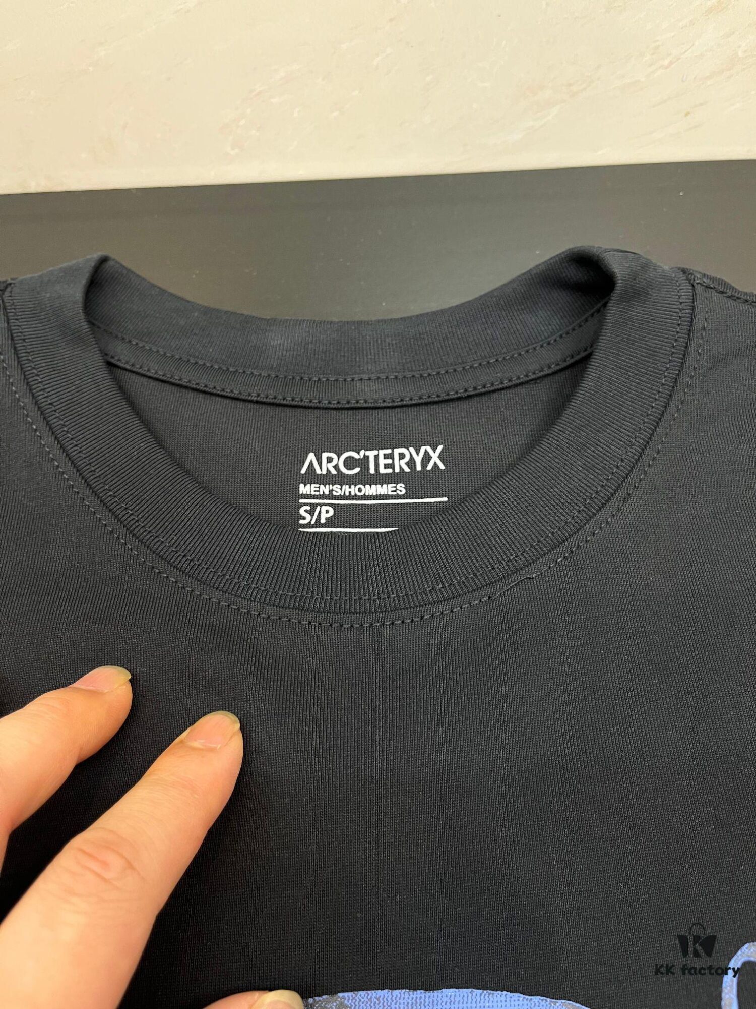 Ayc Teryx Arc'teryx 2025FW Junior Bird Logo Premium Print Short Sleeve T-Shirt, 280g Double-Yarn Pure Cotton Fabric, Soft and Comfortable Fit, Custom Rib Knit with Matching Dye, Full Triple Labels, Unisex Design, High Version for Comparison