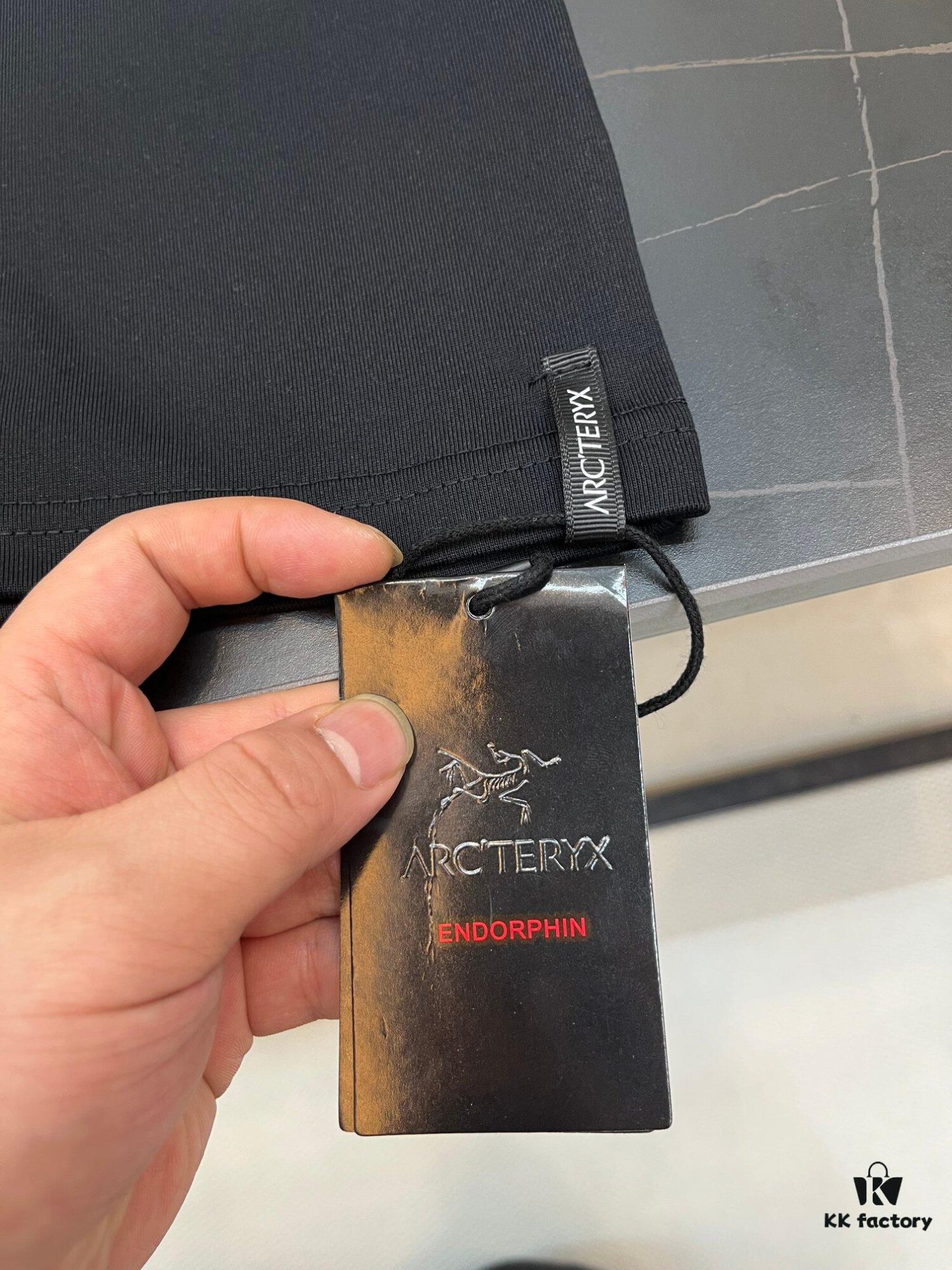 Ayc Teryx Arc'teryx 2025FW Junior Bird Logo Premium Print Short Sleeve T-Shirt, 280g Double-Yarn Pure Cotton Fabric, Soft and Comfortable Fit, Custom Rib Knit with Matching Dye, Full Triple Labels, Unisex Design, High Version for Comparison