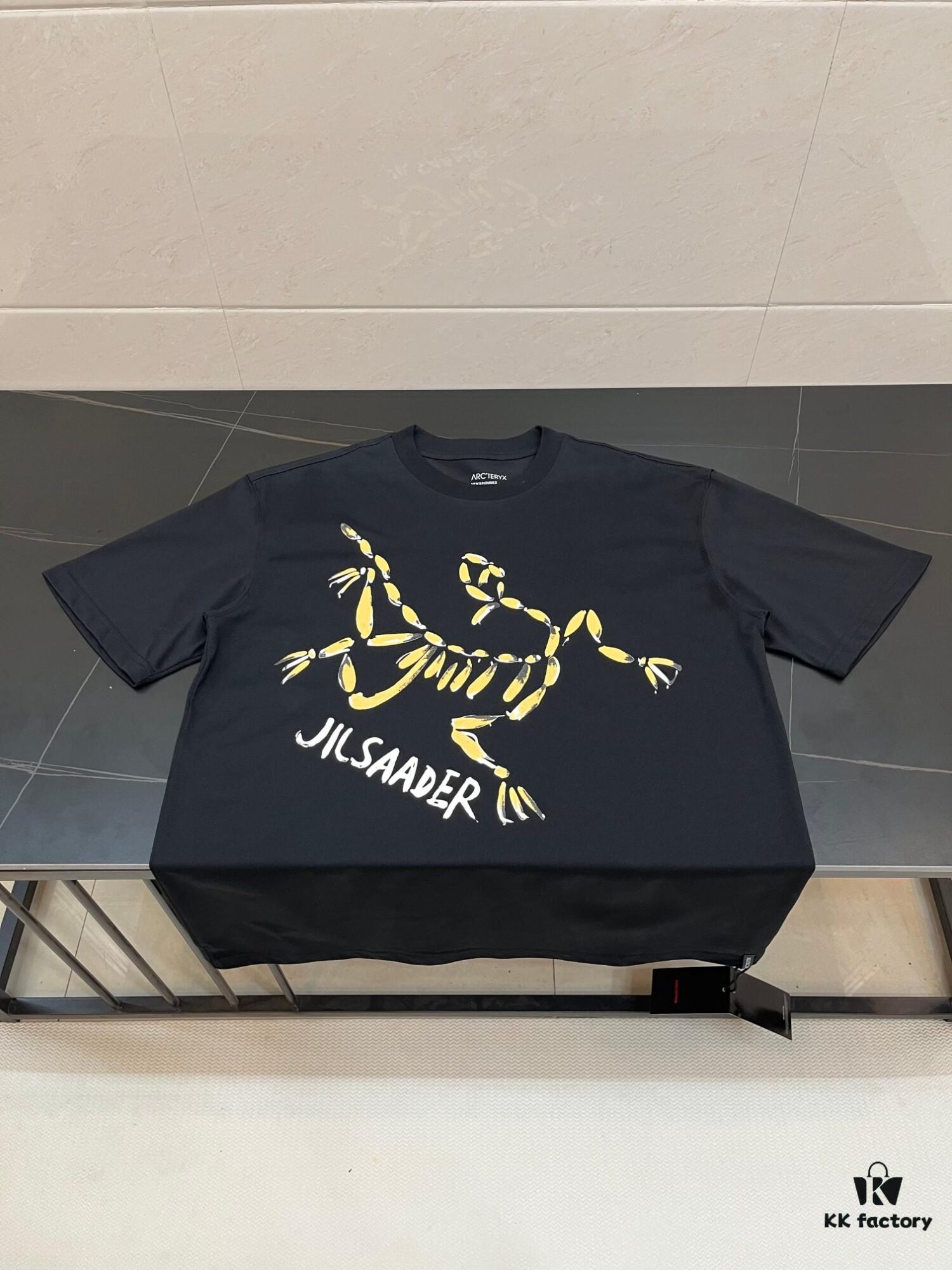 Ayc Teryx Arc'teryx 2025FW Logo Print Premium Short Sleeve T-Shirt, 280g Double Cotton Fabric, Unisex Design