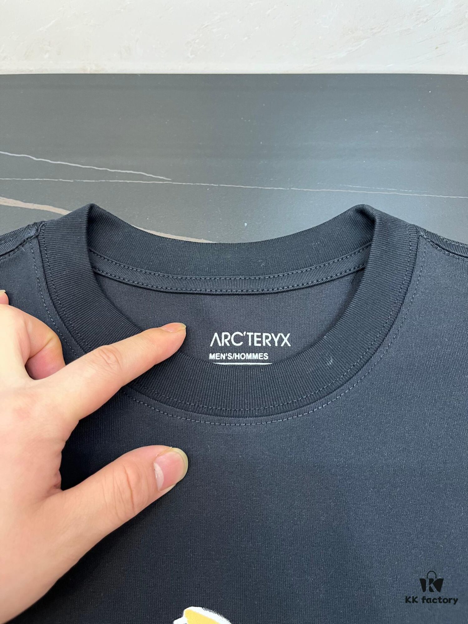 Ayc Teryx Arc'teryx 2025FW Logo Print Premium Short Sleeve T-Shirt, 280g Double Cotton Fabric, Unisex Design